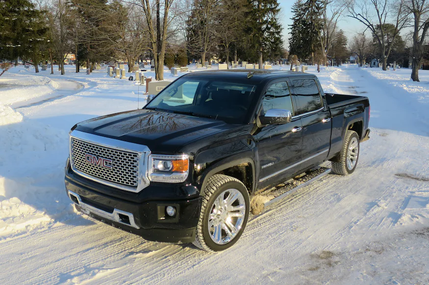 GMC Sierra on Snow